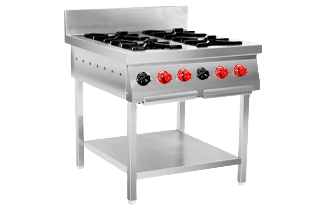 4 burner cooking range