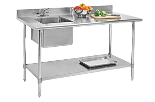 Work table with sink